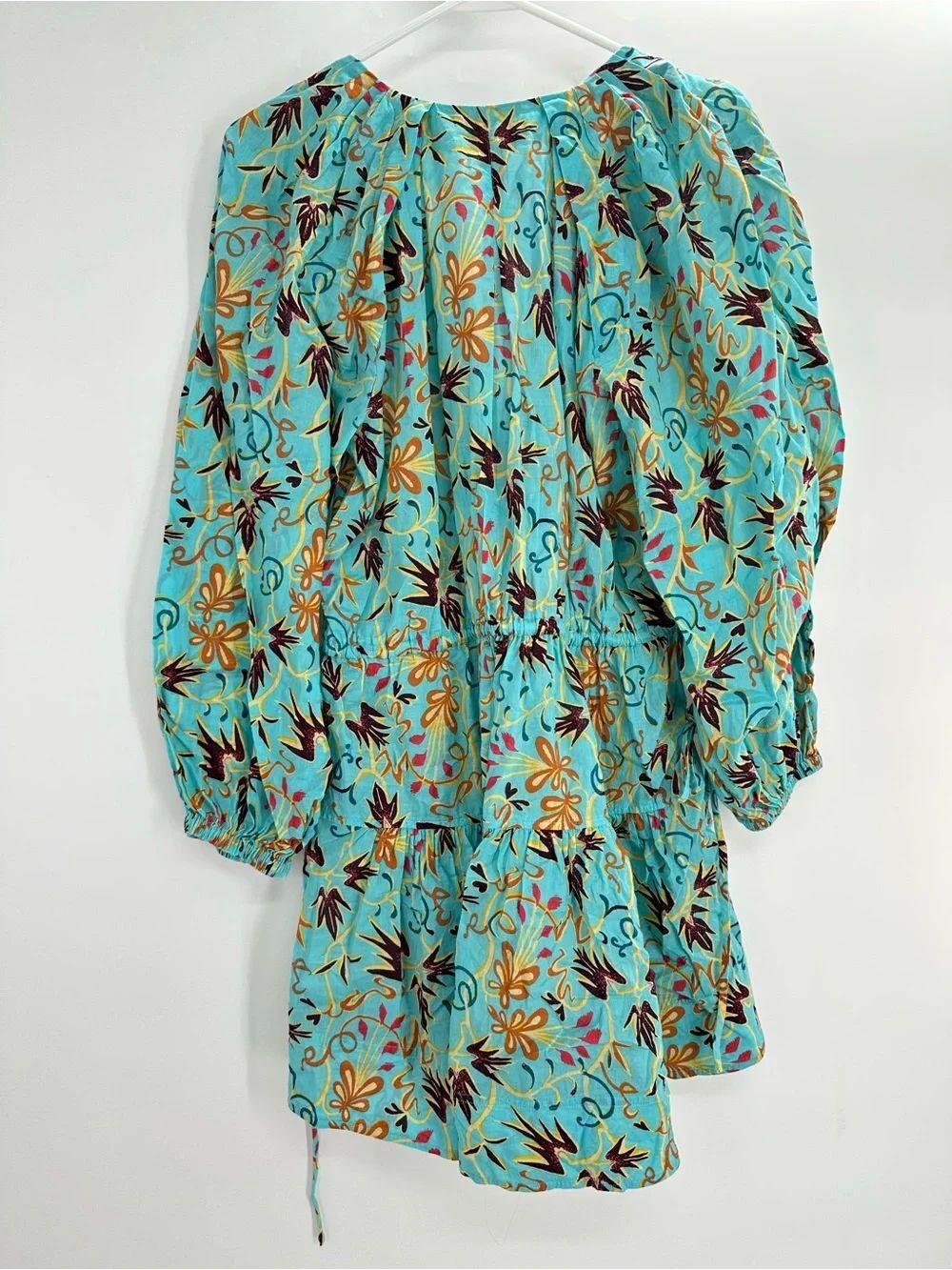 A.L.C. Sally Dress Grotto Multi Teal Paisley 8 - Picture 9 of 11